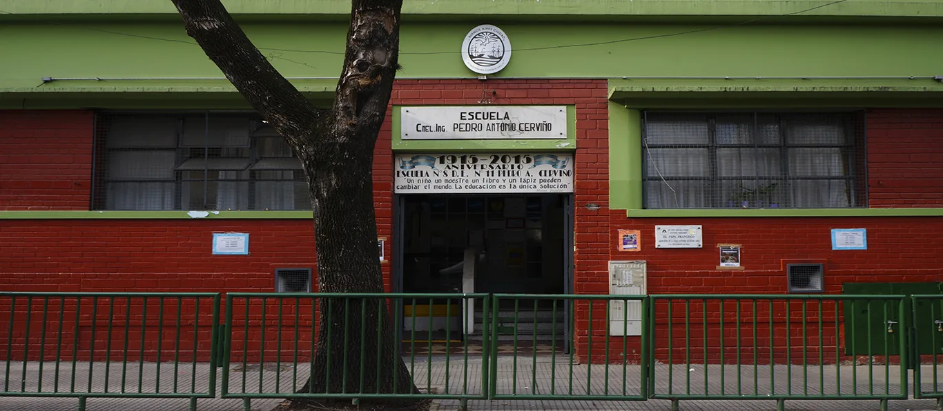 Fachada de Jardín de Infantes Nucleado C N.º 10 D.E. 11 «Herminia Brumana»