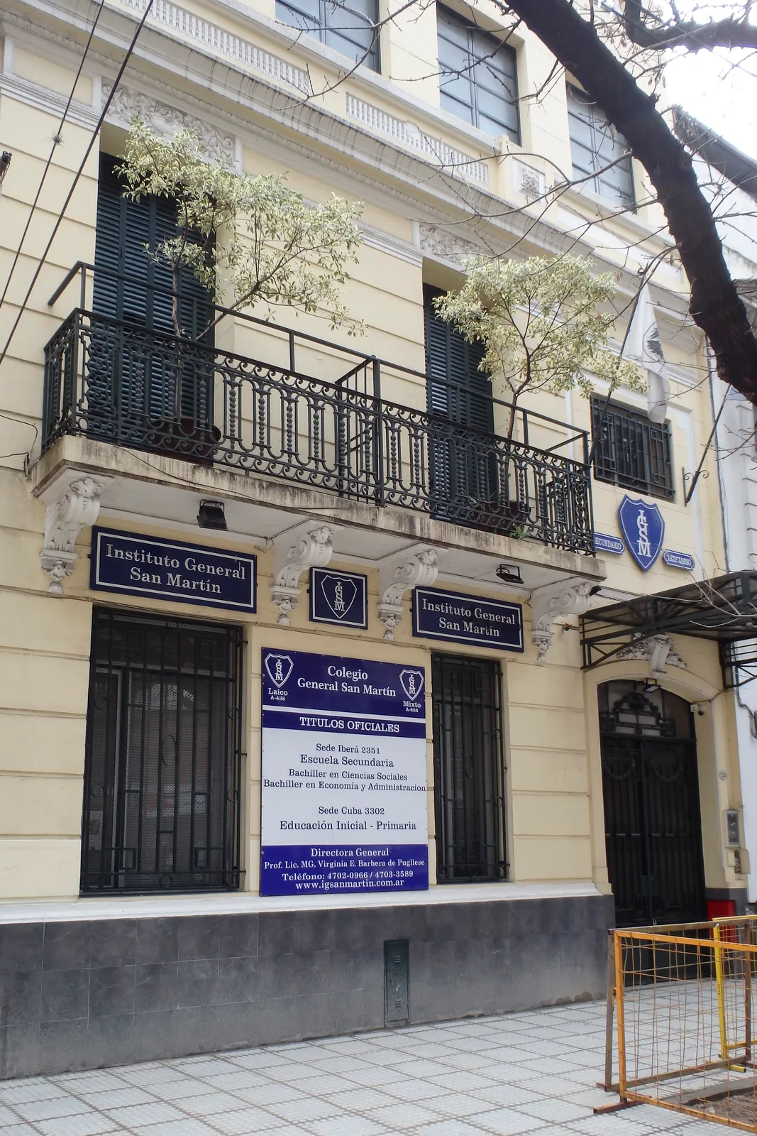 Fachada de Instituto Gral. San Martín